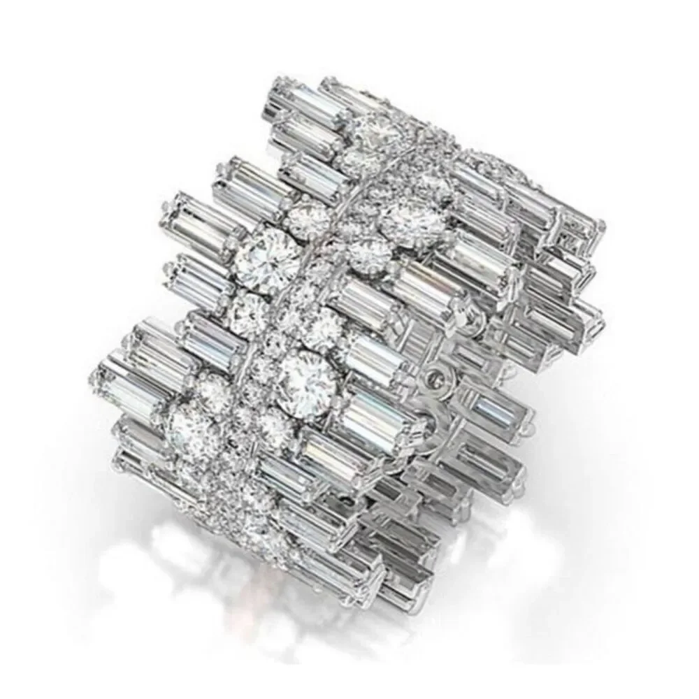 Iced Silver Ring